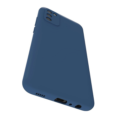Helmet Case Liquid Silicone Samsung A02S, Blue