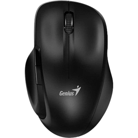 Wireless Mouse Genius ERGO-8200S,1600 dpi, 5 buttons, Ergonomic, 65g, Silent, 1xAA, 2.4Ghz, Black
