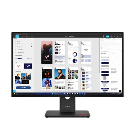 31,5" Монитор Lenovo T32UD-40, IPS 3840x2160 4K UHD, Чёрный