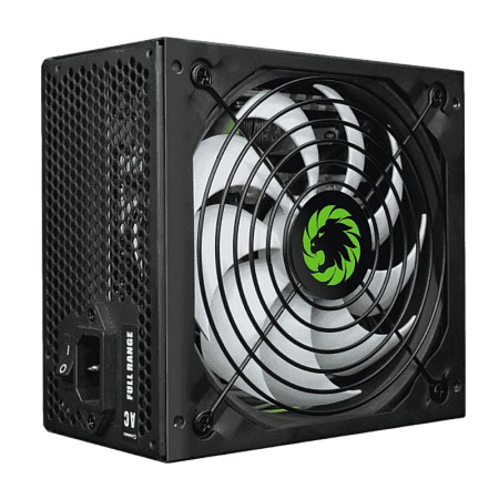 Power Supply ATX 500W GAMEMAX GP-500, 80+ Bronze, 140mm, Active PFC, DC/DC, Flat cable design, Black