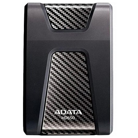 Внешний портативный жесткий диск ADATA HD650, 1 ТБ, Чёрный (AHD650-1TU3-CBK)