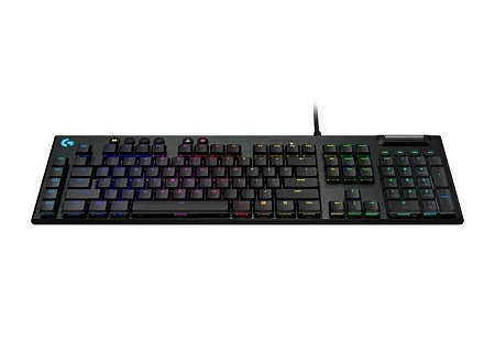 Gaming Keyboard Logitech G815, Mechanical, GL Tactile, Ultra thin, Aluminum, Macro, G-Keys, Media сo