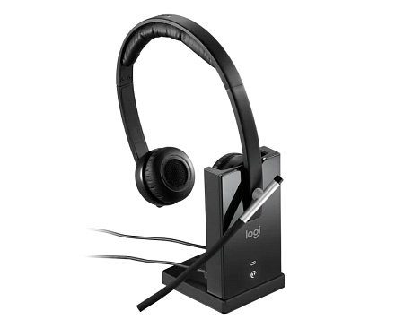 Wireless Headset Logitech H820E Dual, 32mm driver, 150-7kHz, 103db, 430mAh, DECT, USB