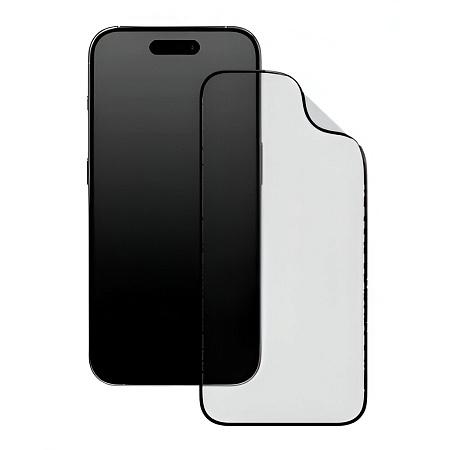 RhinoShield 3D Impact Screen Protector for iPhone 15 Alignment Frame, Clear