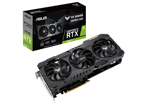 VGA ASUS RTX3060Ti 8GB GDDR6 TUF Gaming  (TUF-RTX3060TI-O8GD6X-GAMING)