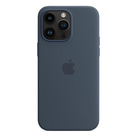 Case Original Silicone with MagSafe for iPhone 14 Pro Max, Storm Blue