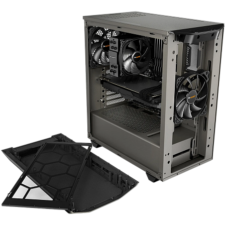 Case ATX be quiet! Pure Base 500, w/o PSU, 2x140mm, Insulation mats, PSU shroud, Dust filter, Temper