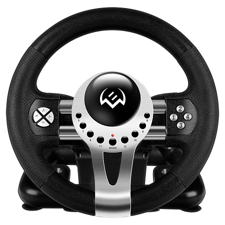 Wheel  SVEN GC-W700, 10", 180 degree, Pedals, Tiptronic, 2-axis, 12 buttons, Vibration feedback, USB