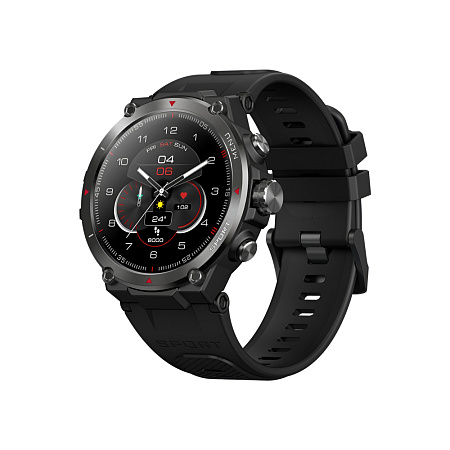 Zeblaze Smart Watch Stratos 2, GPS, AMOLED Display, 5 ATM(50M), Meteorite Black