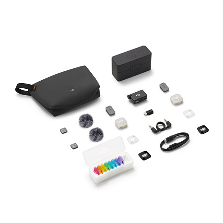 DJI Mic Mini 2S (2TX + 1RX+ Charging case) Wireless Lavalier Microphone