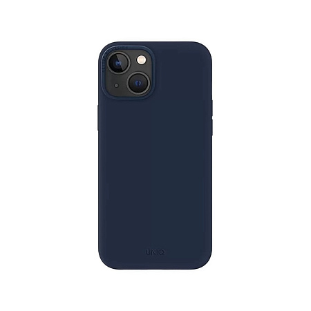Uniq Case Liquid Silicone Lino Marine for iPhone 14, Blue
