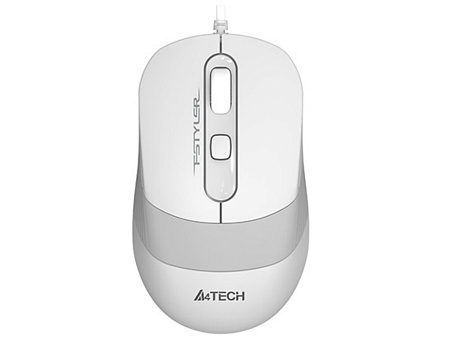 Mouse A4Tech FM10, Optical, 600-1600 dpi, 4 buttons, Ambidextrous, 4-Way Wheel, White/Grey, USB, клавиатуры ,мышки ,веб камера ,коврики ,флешки , 16gb, 32gb,64gb,128gb,256gb,512,microsd,sd