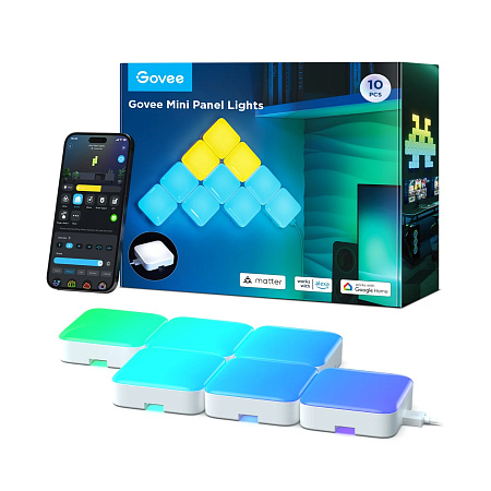 Квадратные огни GOVEE Smart Mini Panel Lights 10 Pack