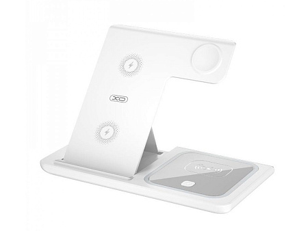 Wireless Charger XO, 3in1, WX023, White (apple supporting) Wireless Charger XO, 3in1, WX023, White (apple supporting)