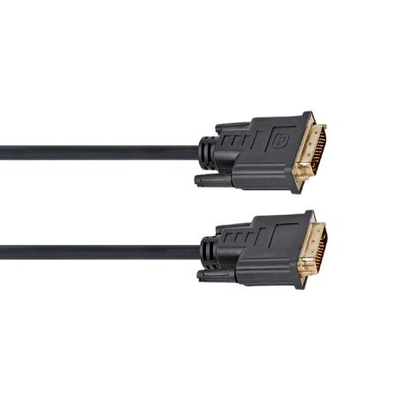 Cable DVI M to DVI M,  4.5m, Cablexpert DVI-D Dual link with ferrite, CC-DVI2-BK-15