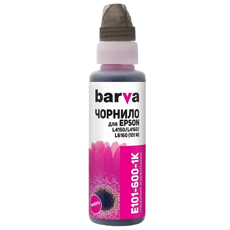 Контейнер с чернилами Barva E101-600, 100мл, Пурпурный,бумага ,чернила, Opc, тонер, dvd, duracell, батарейки