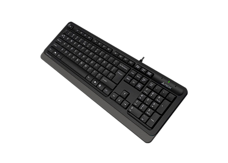 Keyboard A4Tech FK10, Multimedia Hot Keys, Laser Inscribed Keys , Splash Proof, 1.5m, USB, EN/RU/RO,