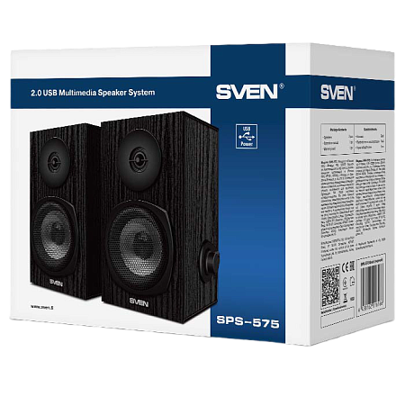 Speakers SVEN "SPS-575" Black, 6w, USB power