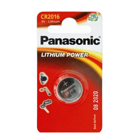 Дисковые батарейки Panasonic CR-2016EL, CR2016, 1шт.