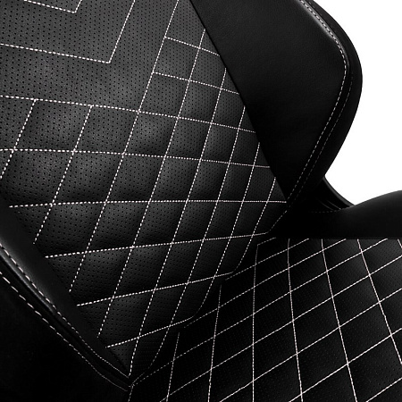 Gaming Chair Noble Hero NBL-HRO-PU-BPW Black/White, User max load up to 150kg / height 165-190cm
