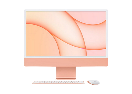Моноблок Apple iMac A2438, M1 with 8-core CPU and 8-core GPU, 16ГБ/512Гб, macOS Big Sur, Оранжевый