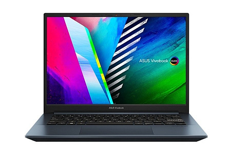 Ноутбук 14" ASUS Vivobook Pro 14 OLED M3401QA, Quiet Blue, AMD Ryzen 5 5600H, 8Гб/256Гб, Без ОС