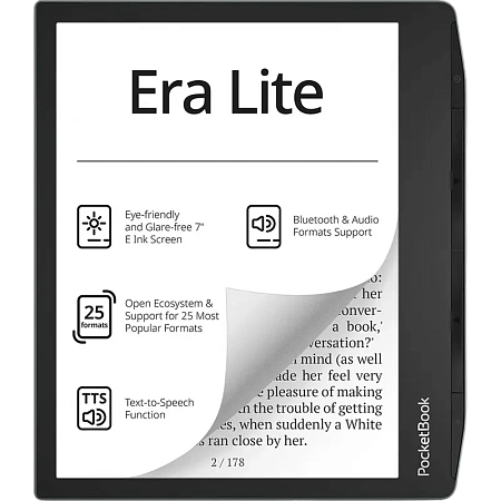Электронная книга PocketBook 710 Era Lite, Stone Green, acer,asus,lenovo,hp,dell,планшеты,чехол для планшета, подставка для ноутбука, зарядка для ноутбука