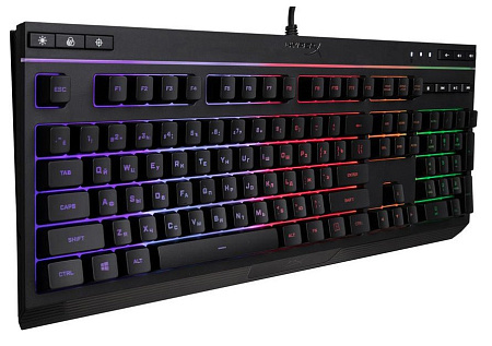 Gaming Keyboard HyperX Alloy Core RGB, Membrane, Media Control, Solid frame, 5 Zones RGB, Spill resi
