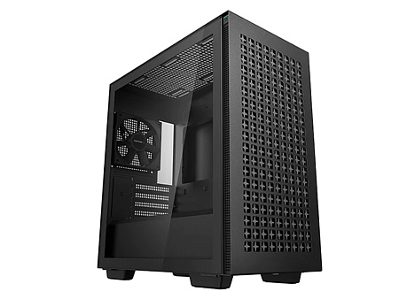 Case mATX Deepcool CH370, w/o PSU, 1x120mm, 2xUSB3.0, Fron Mesh, Tempered Glass, VGA & Headset holde