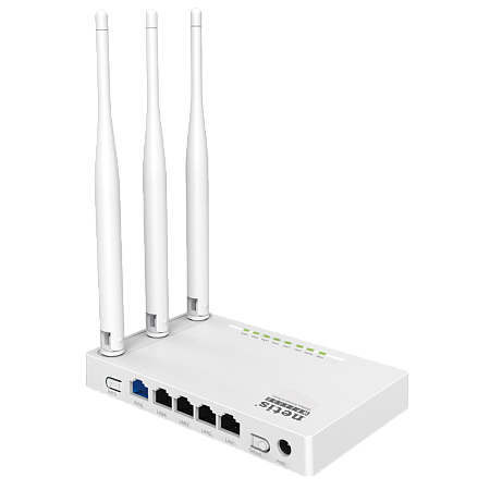 Wi-Fi N Netis Router, "WF2409E", 300Mbps, MIMO, 3x5dBi Fixed Antennas