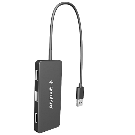 USB 2.0 Hub 4-port Gembird "UHB-U2P4-04", Black