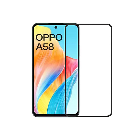 Helmet Diamond Glass 5D Oppo A79/A58 4G, Black