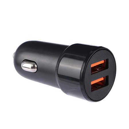 SKYDOLPHIN Car Charger 2*USB-A 15W SZ29, Black SKYDOLPHIN Car Charger 2*USB-A 15W SZ29, Black