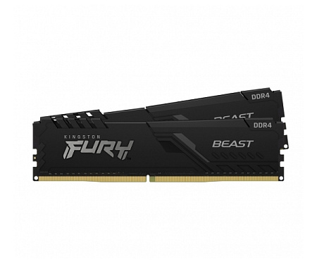 16GB DDR4-3600MHz  Kingston FURY Beast (Kit of 2x8GB) (KF436C17BBK2/16), CL17-21-21, 1.35V, Black