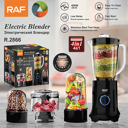 Raf Blender and Grinder R.2866, 4in1, 19000RPM, 400W