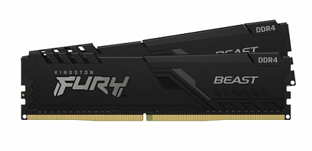 32GB DDR4-3733MHz Kingston FURY Beast (Kit of 2x16GB) (KF437C19BB1K2/32), CL19-23-23, 1.35V, Black 32GB DDR4-3733MHz Kingston FURY Beast (Kit of 2x16GB) (KF437C19BB1K2/32), CL19-23-23, 1.35V, Black