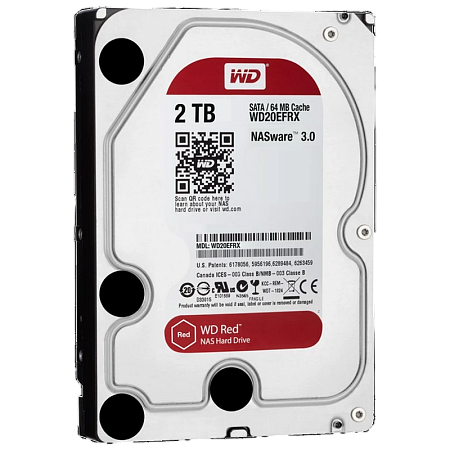 3.5" HDD  2.0TB-SATA - 64MB  Western Digital " Red Plus (WD20EFRX)", NAS, CMR  