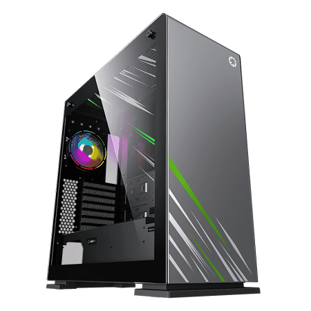 Case EATX GAMEMAX VEGA Pro, w/o PSU, 0.8/1.2mm, 1x120mm ARGB, ARGB Hub, Dual Side Tempered Glass, Du