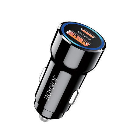 Jokade Car Charger 1*USB-A+1*Type-C 3.4A JH047, Black Jokade Car Charger 1*USB-A+1*Type-C 3.4A JH047, Black