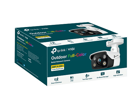 TP-Link Bullet Outdoor Network Camera "VIGI C340", 4mm, 4MP, Full-Color, PoE, IP67