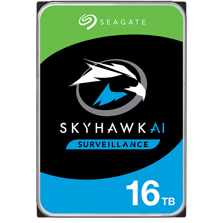 3.5" HDD 16.0TB-SATA-256MB Seagate  "SkyHawk AI Surveillance (ST16000VE002)"