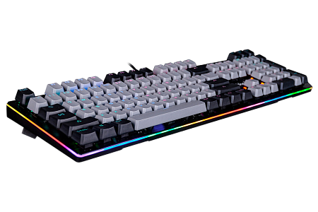 Gaming Keyboard Bloody B828N, Mechanical, Optical Tackile SW, Fn keys, Aluminum, Spill-resistant, Ne