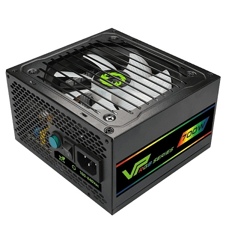 Power Supply ATX 700W GAMEMAX VP-700-RGB-M, 80+ Bronze, 120mm RGB, Active PFC, Fanless mode, Semi-mo Power Supply ATX 700W GAMEMAX VP-700-RGB-M, 80+ Bronze, 120mm RGB, Active PFC, Fanless mode, Semi-mo