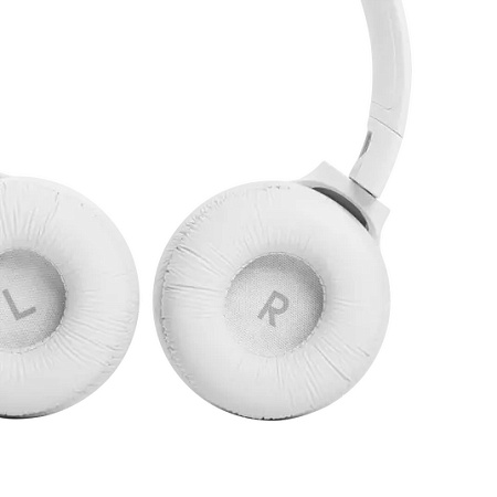 Headphones  Bluetooth  JBL T510BT, White, On-ear