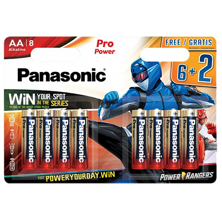 Panasonic   "PRO Power" AA Blister *8, Alkaline, LR6XEG/8BW