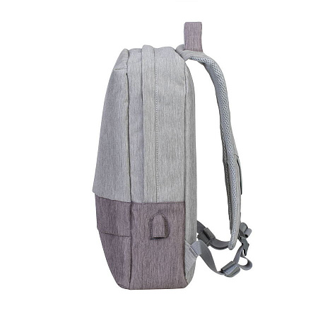 Backpack Rivacase 7562, for Laptop 15,6" & City bags, Gray/Mocha