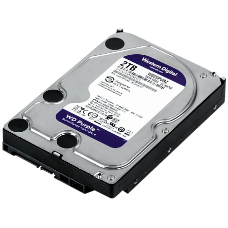 3.5" HDD  2.0TB-SATA- 64MB  Western Digital " Purple Surveillance (WD20PURZ)"