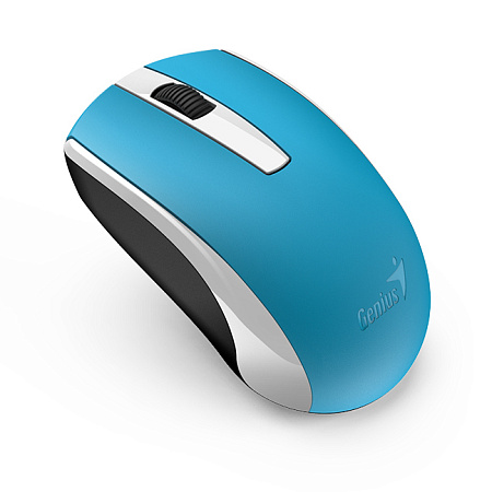 Wireless Mouse Genius ECO-8100, 1200 dpi, 3 buttons, Ambidextrous, 81g, BlueEye, Rechargeable, 2.4Gh