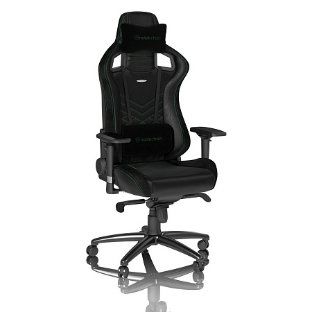 Gaming Chair Noble Epic NBL-PU-GRN-002 Black/Green, User max load up to 120kg / height 165-180cm