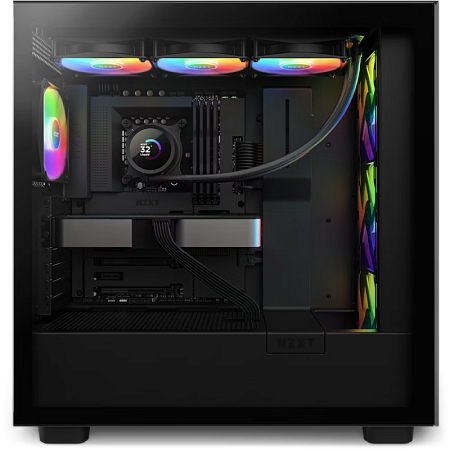 AIO Liquid Cooling NZXT Kraken 360 RGB Black (33dB, 78.86CFM, 3x120mm, 500-1500RPM, LCD 1.54", CAM)